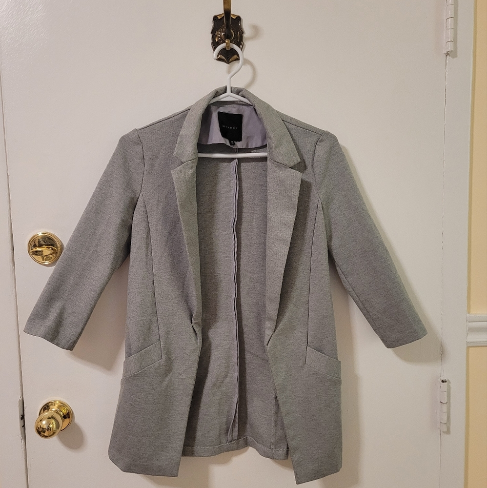 XS Grey Dynamite Fitted Blazer